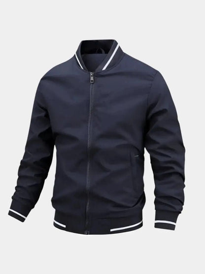 Chamarra Bomber Estilo Béisbol Casual